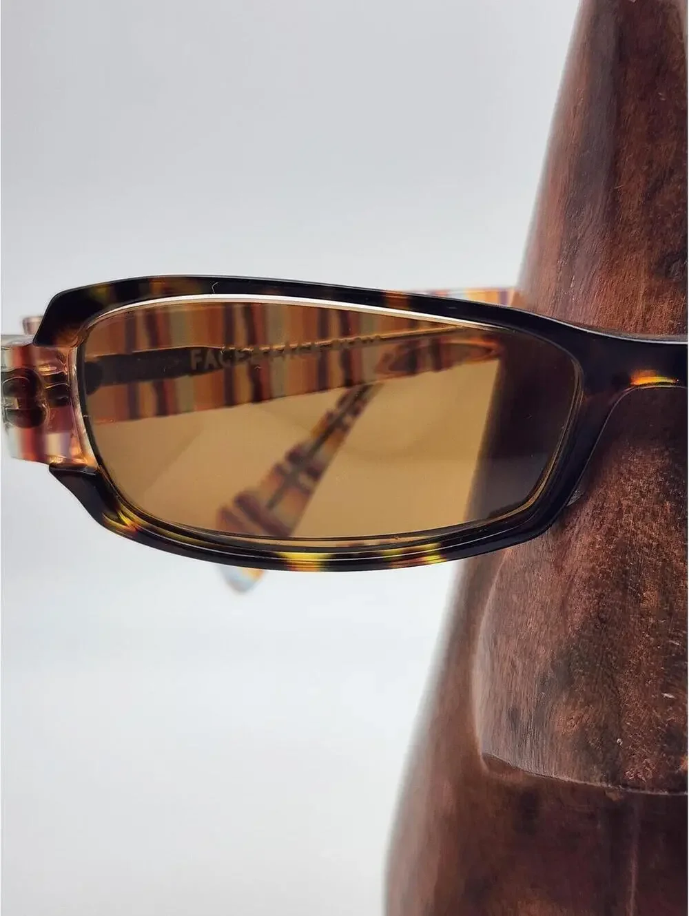 Face a Face Brown Tortoise Rectangular Prescription Sunglasses Frames